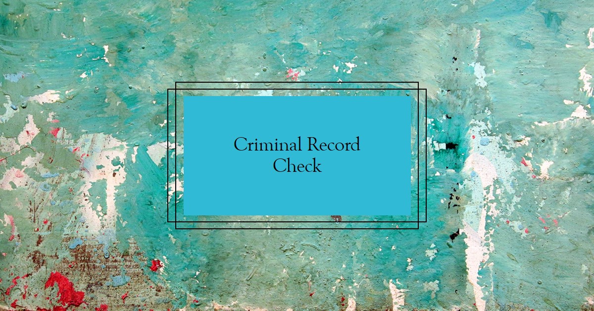 Criminal Record Check