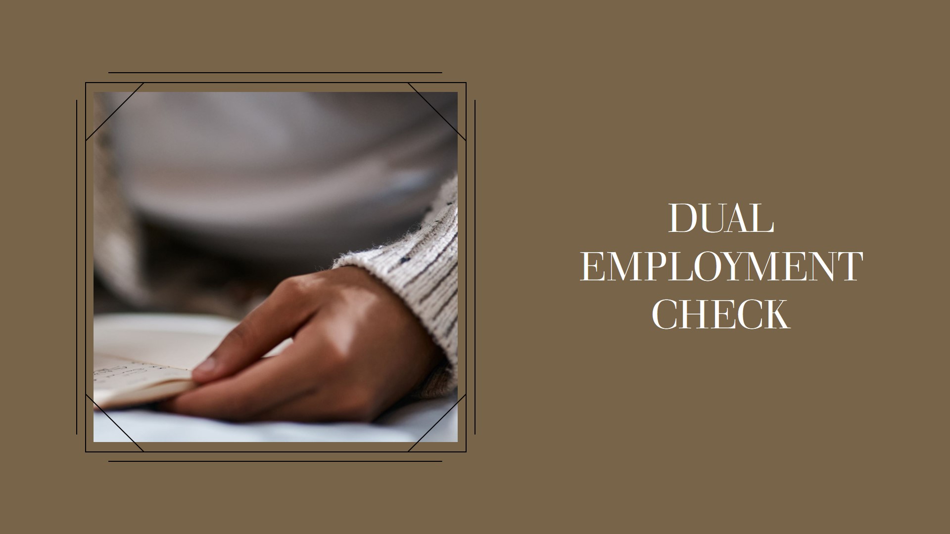 DUAL EMPLOYEMENT CHECK in Employee Background Verification